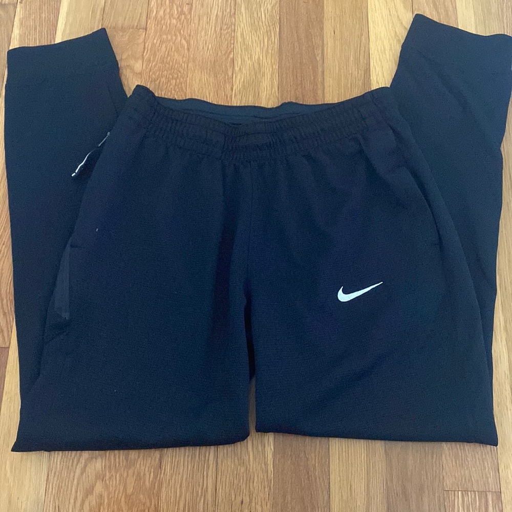 Black Nike joggers, size small
